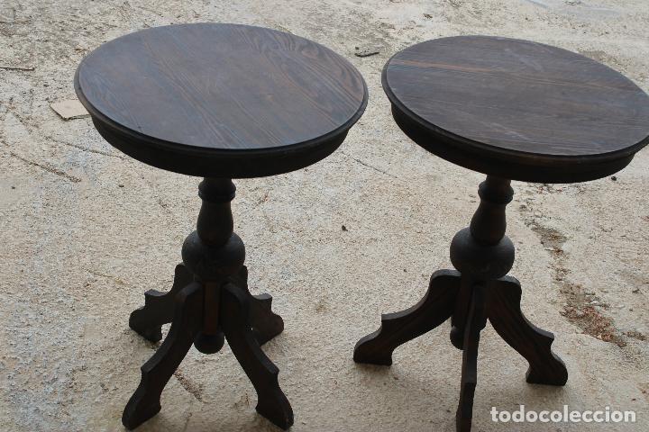 Antig&uuml;edades: 2 mesitas velador - Foto 5
