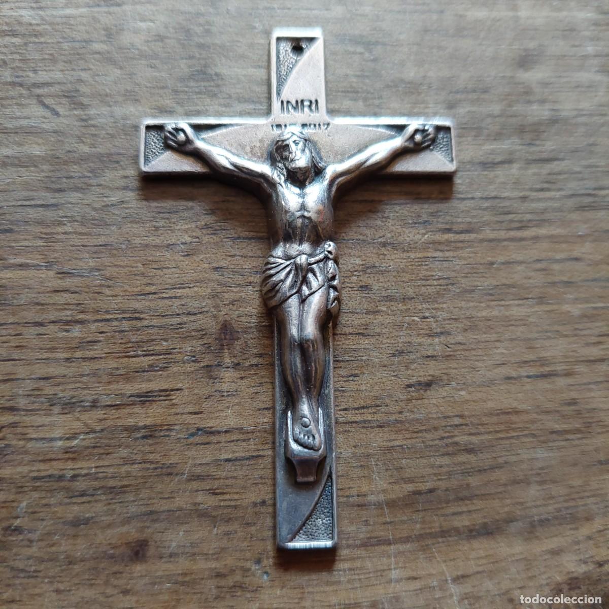 Antig&uuml;edades: Cruz plateada de Fatima - Foto 1