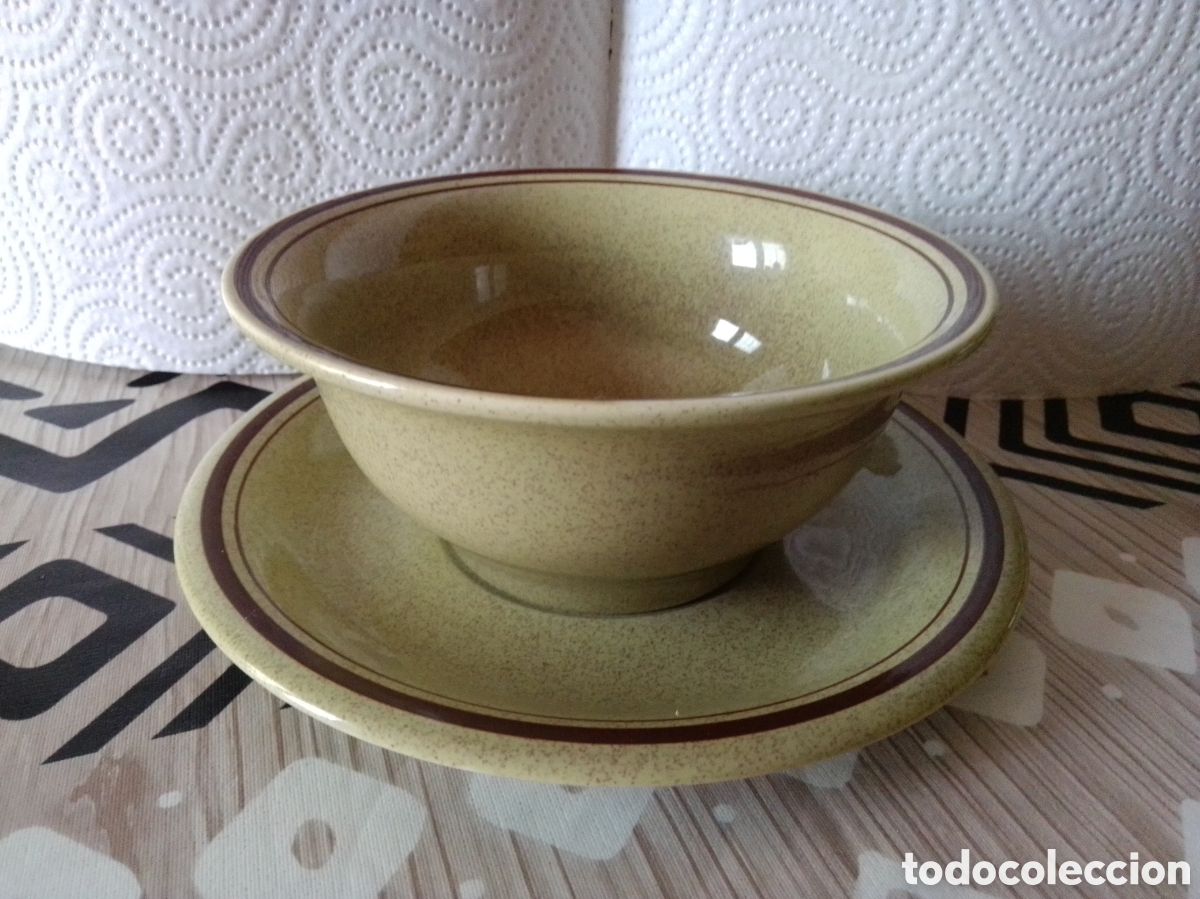 Antig&uuml;edades: SALSERA con PLATO (Marca PONTESA) - Foto 4