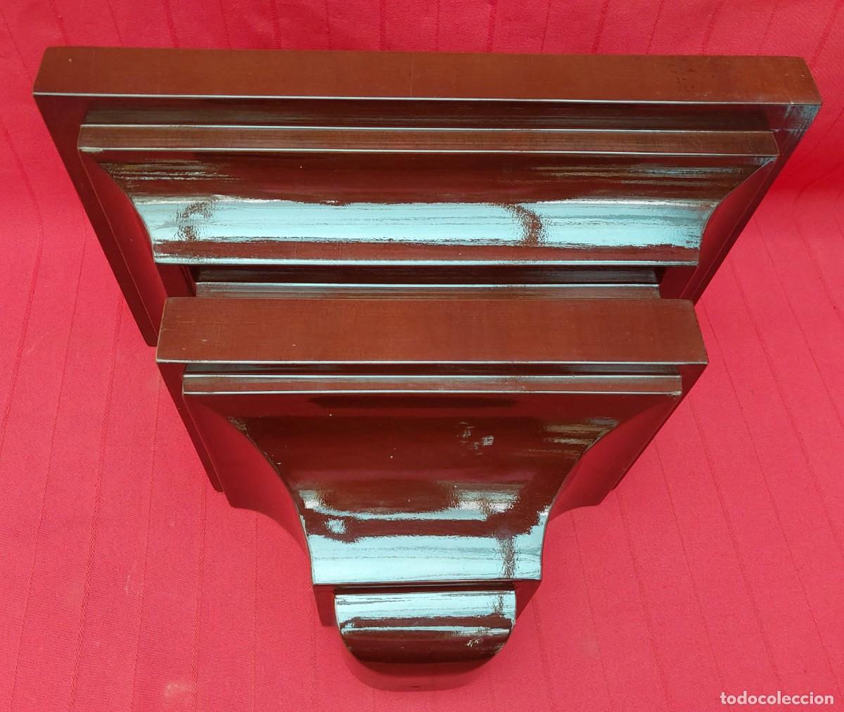 Antig&uuml;edades: PEANA O REPISA MADERA SAPELLY - Foto 3