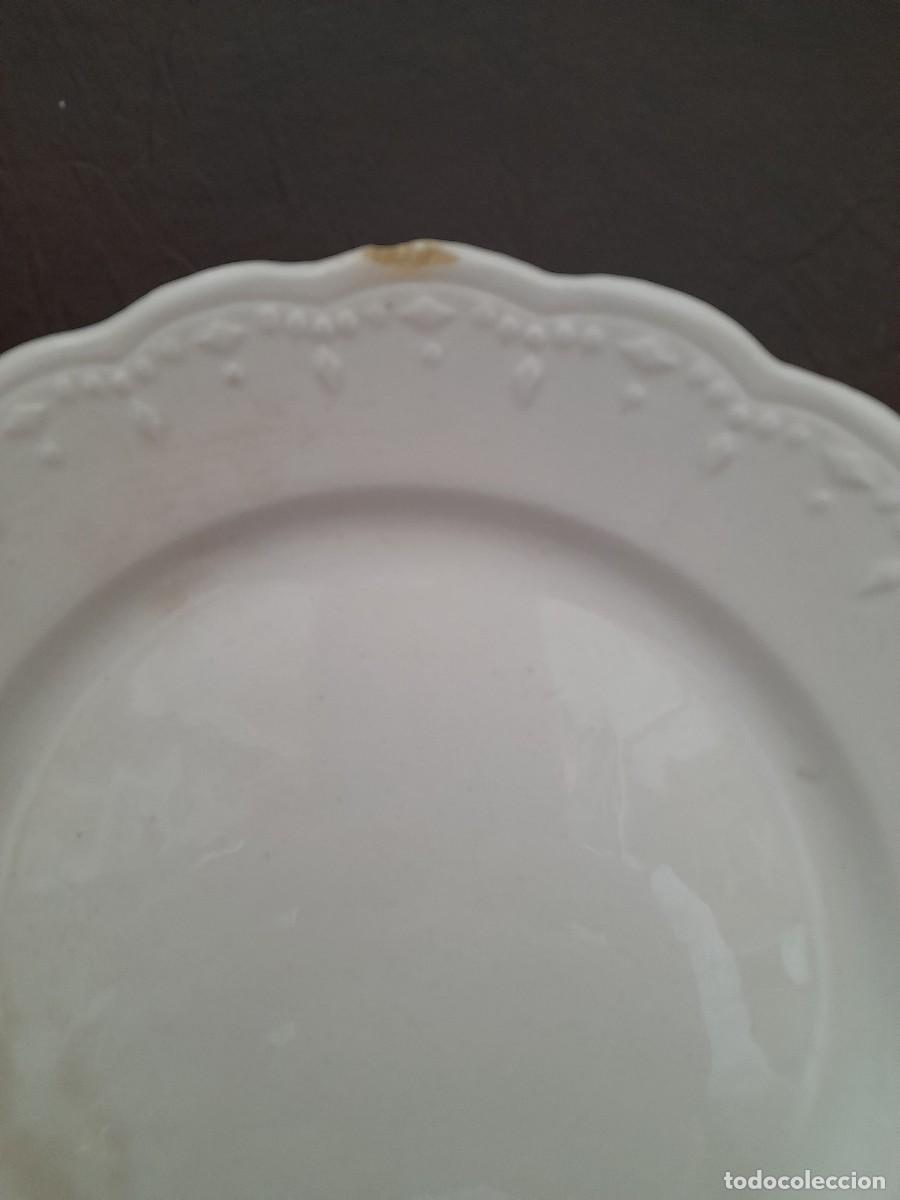 Antig&uuml;edades: Plato de loza antiguo de postre - Foto 2