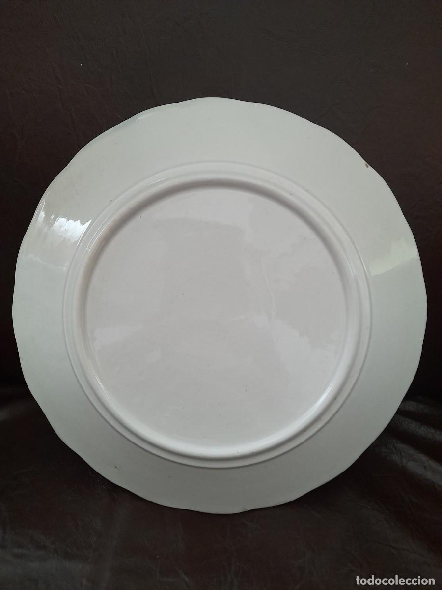 Antig&uuml;edades: Plato de loza antiguo de postre - Foto 3