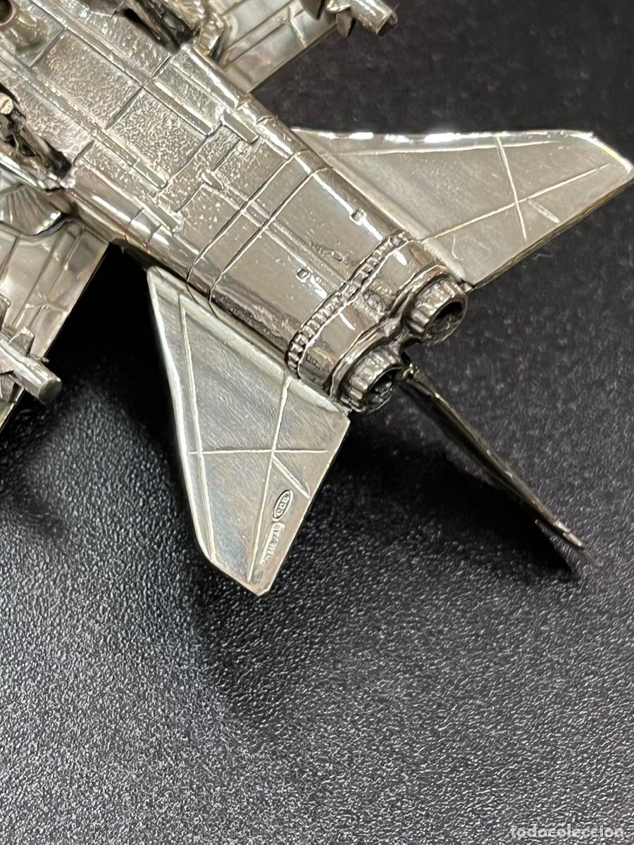 Antig&uuml;edades: Miniatura de avi&oacute;n Tornado en plata de ley - Foto 17
