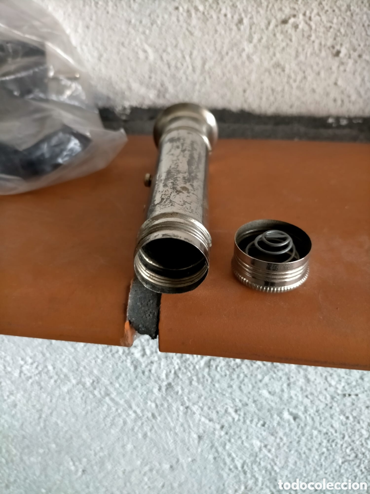 Antig&uuml;edades: LINTERNA ANTIGUA DE METAL JJ - Foto 3