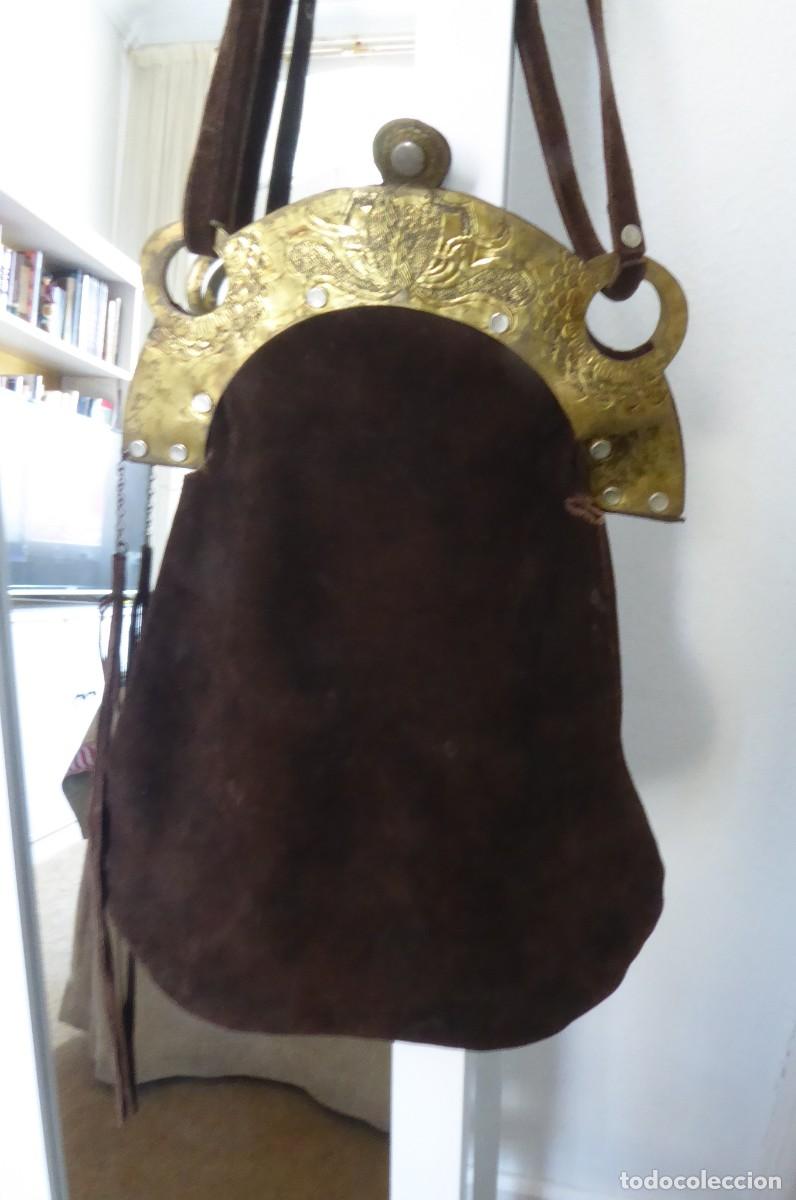 Antig&uuml;edades: Bolso de asas y piel - Foto 1