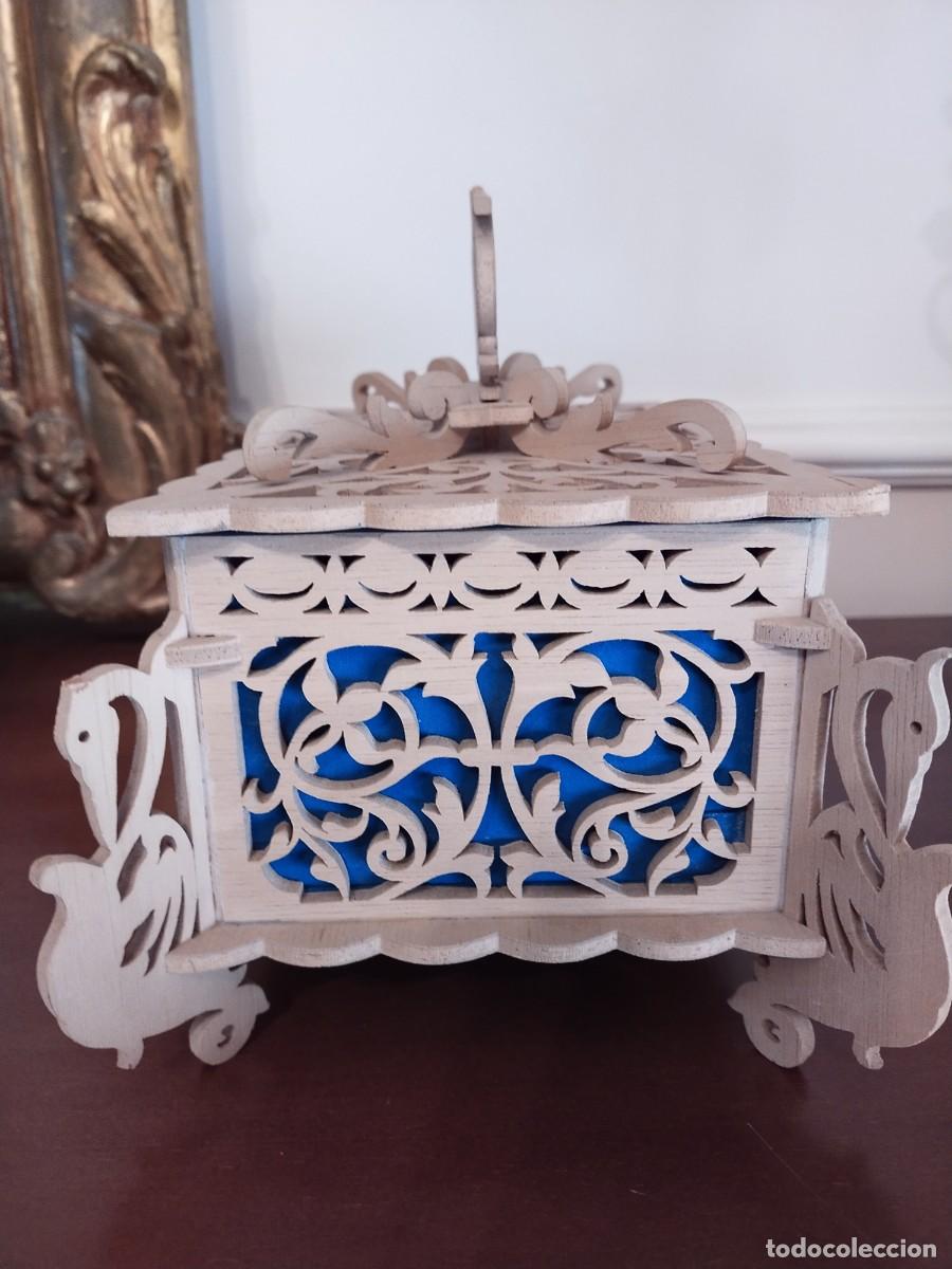 Antig&uuml;edades: Caja joyero marqueter&iacute;a - Foto 2