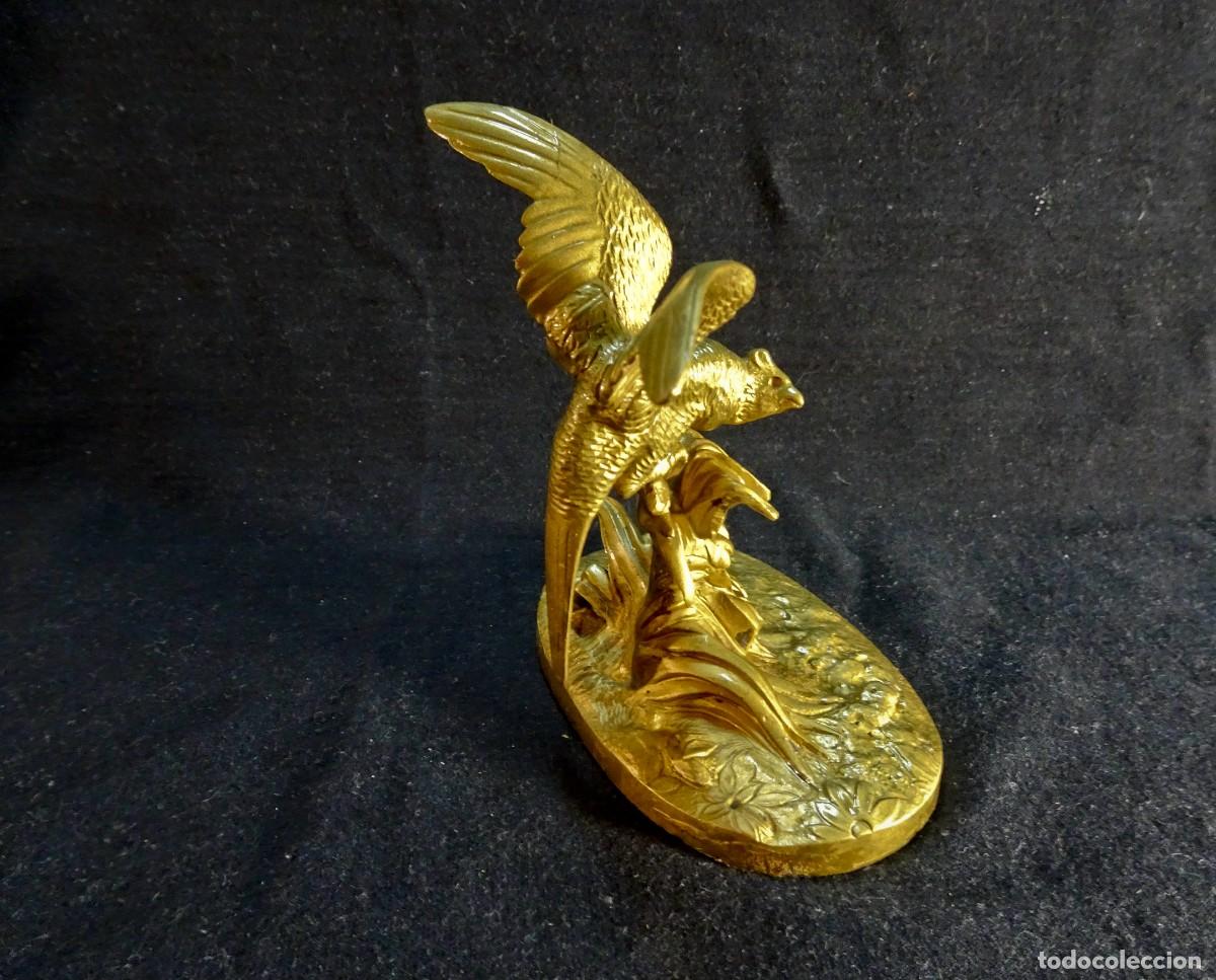 Antig&uuml;edades: Fais&aacute;n Figura en bronce - Foto 3