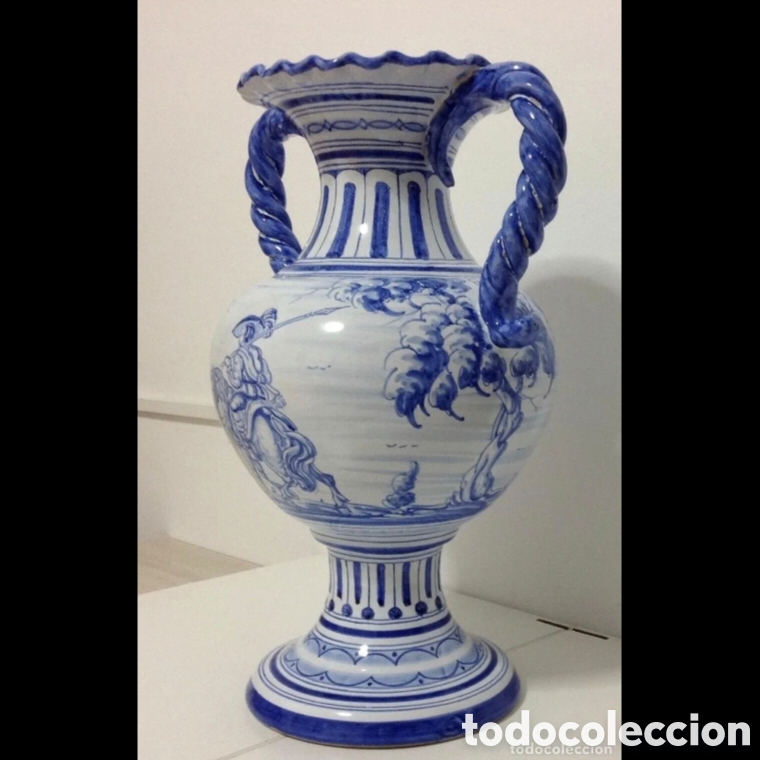 Antig&uuml;edades: Gran jarr&oacute;n de cer&aacute;mica de Talavera - Foto 1