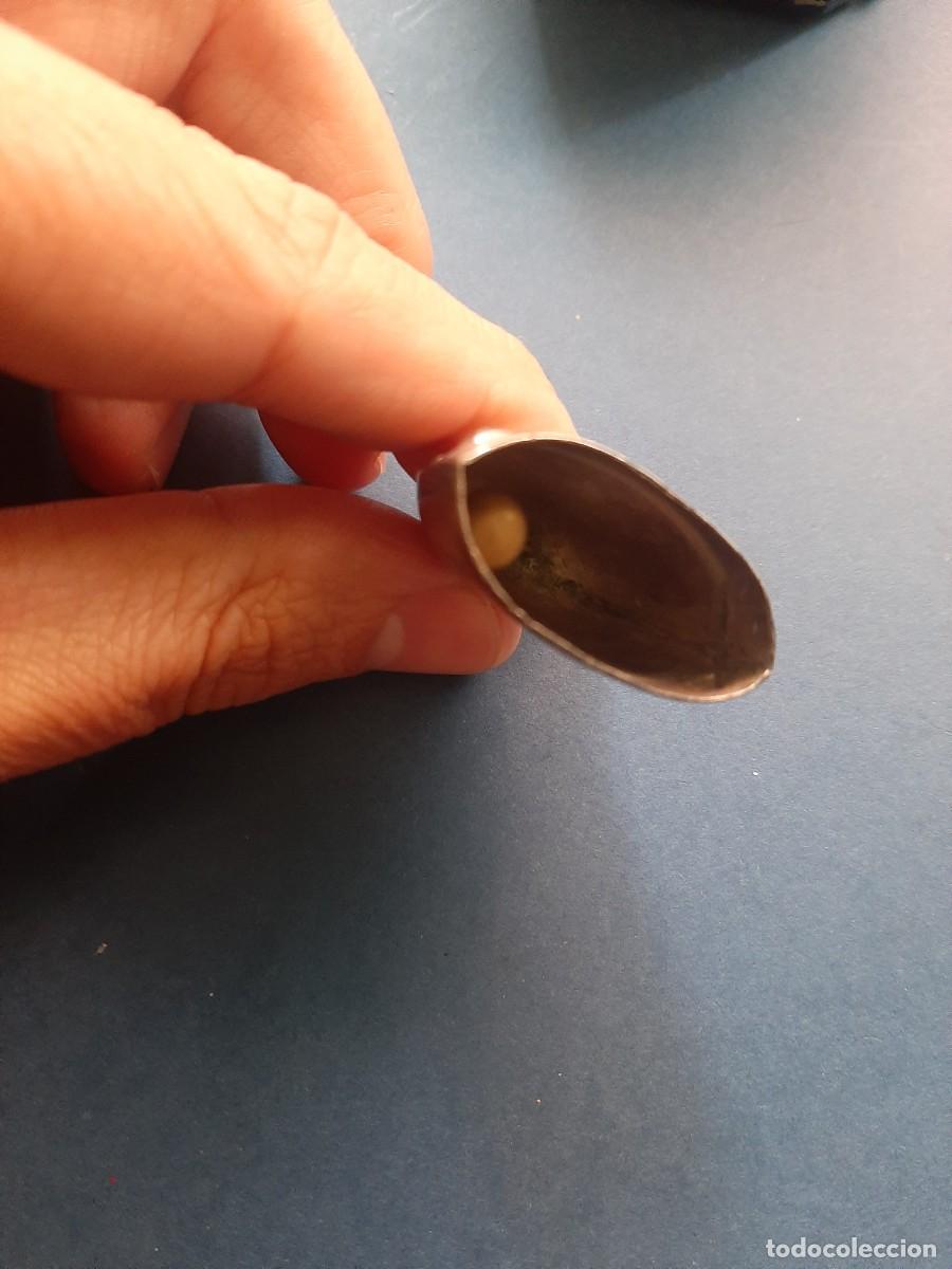 Antig&uuml;edades: Cascabel sonajero de plata para cuna de bebe - Foto 3