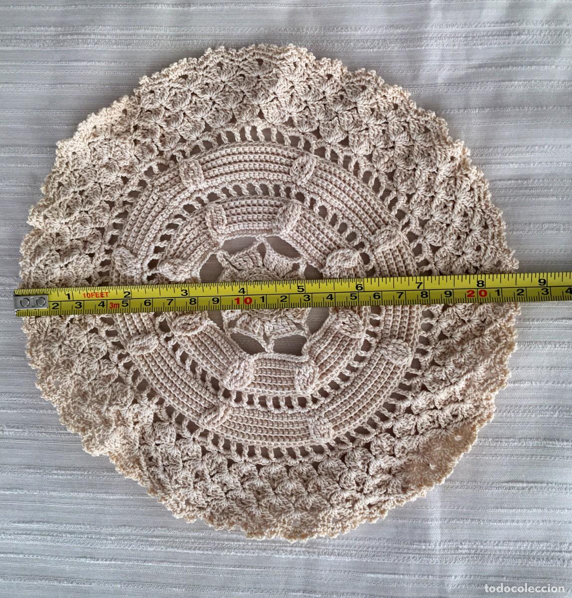 Antig&uuml;edades: Tapete antiguo de crochet - Foto 4