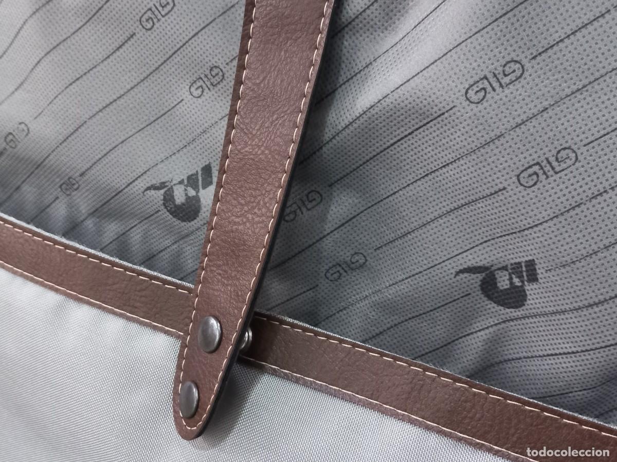 Antig&uuml;edades: MALETA&uml;GLADIATOR&uml; cuadros (azul) marr&oacute;n - Foto 13