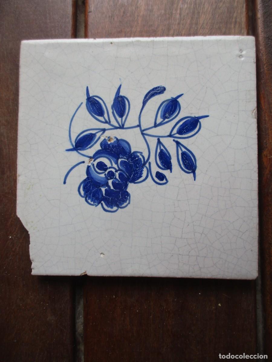 Antig&uuml;edades: Azulejo Delf siglo XVIII - Foto 1