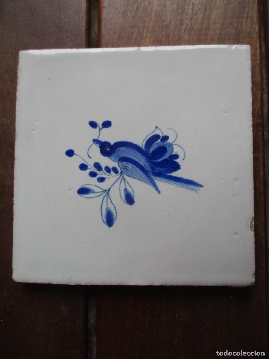 Antig&uuml;edades: Azulejo Delf siglo XVIII - Foto 1