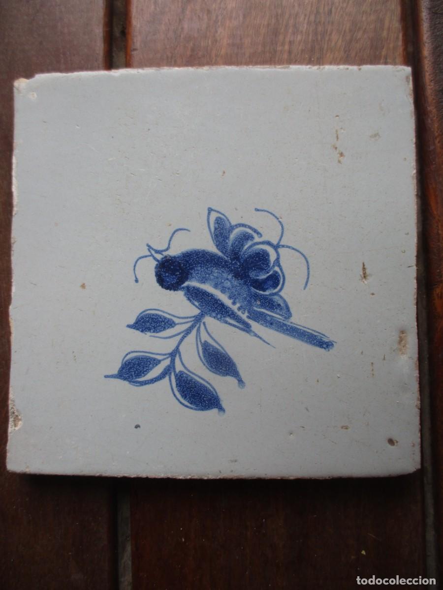 Antig&uuml;edades: Azulejo Delf siglo XVIII - Foto 1