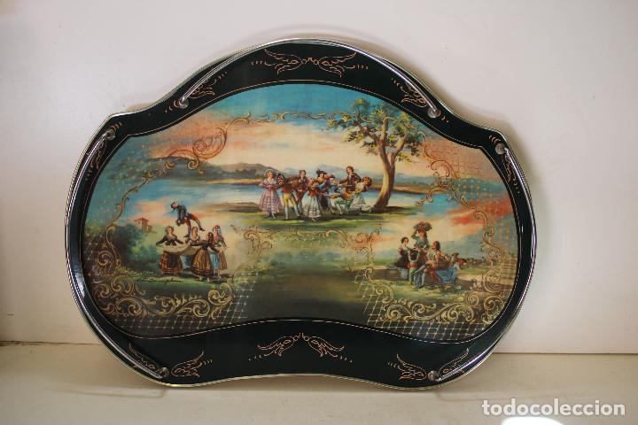 Antig&uuml;edades: bandeja de cama con patas, goya - Foto 1