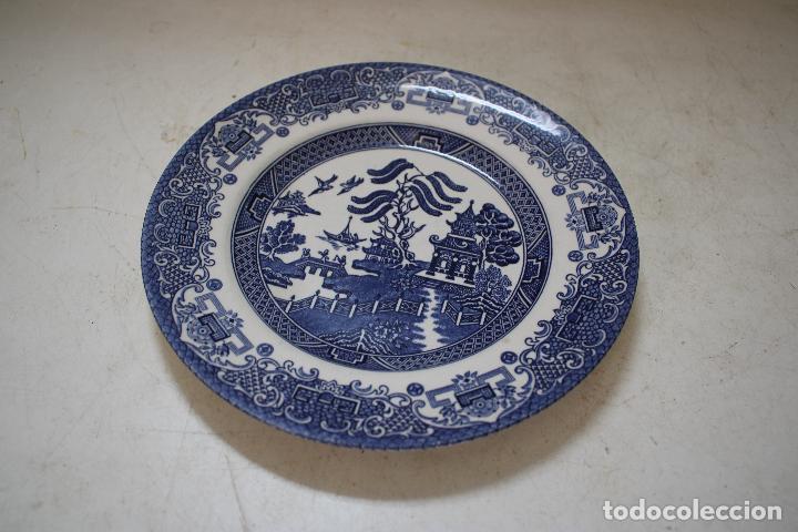 Antig&uuml;edades: plato azul made in england - Foto 2