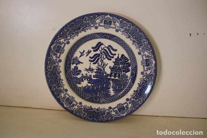 Antig&uuml;edades: plato azul made in england - Foto 1