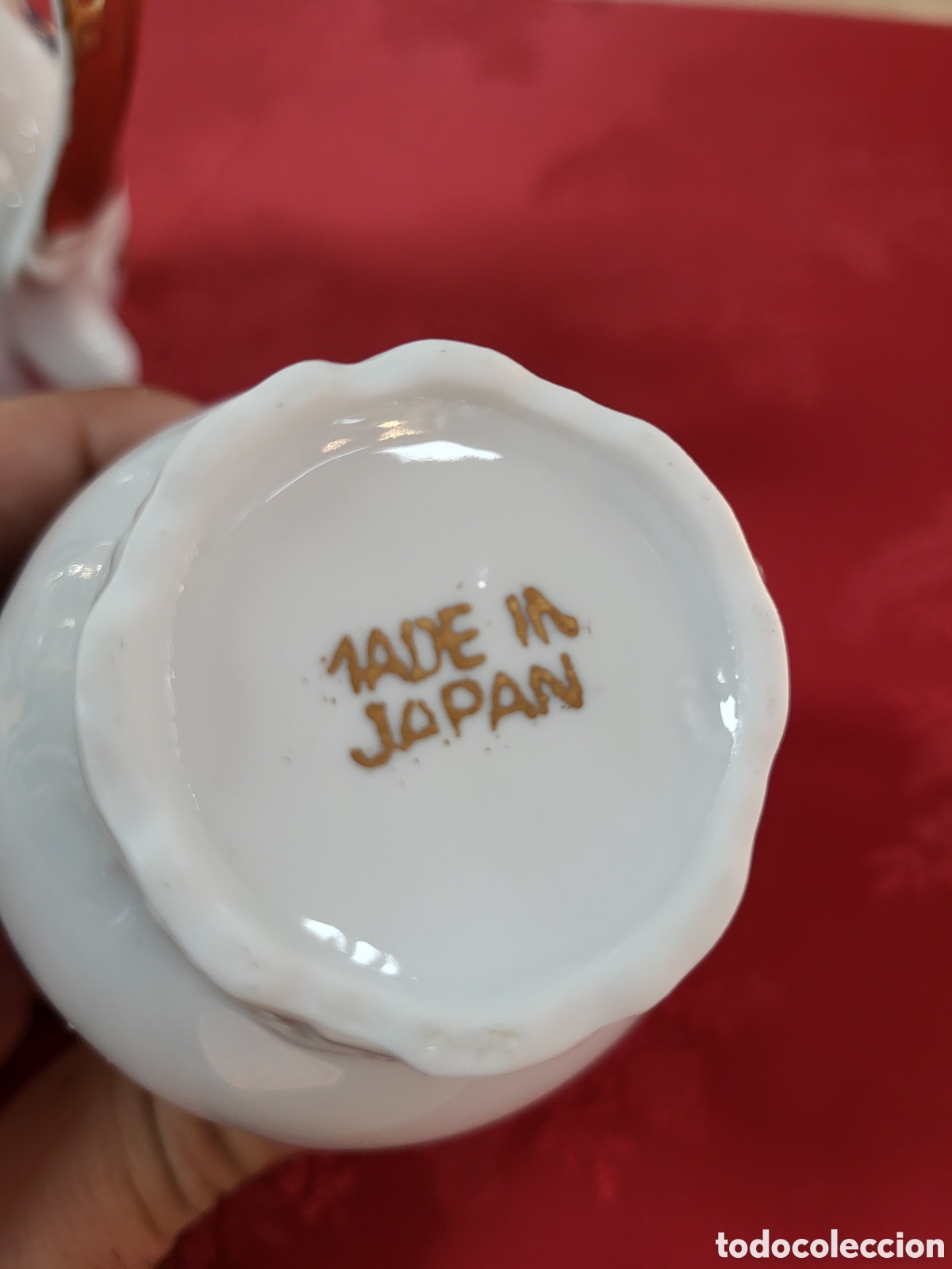 Comprar Juego de tetera, azucarero y lechera en porcelana japonesa moriage