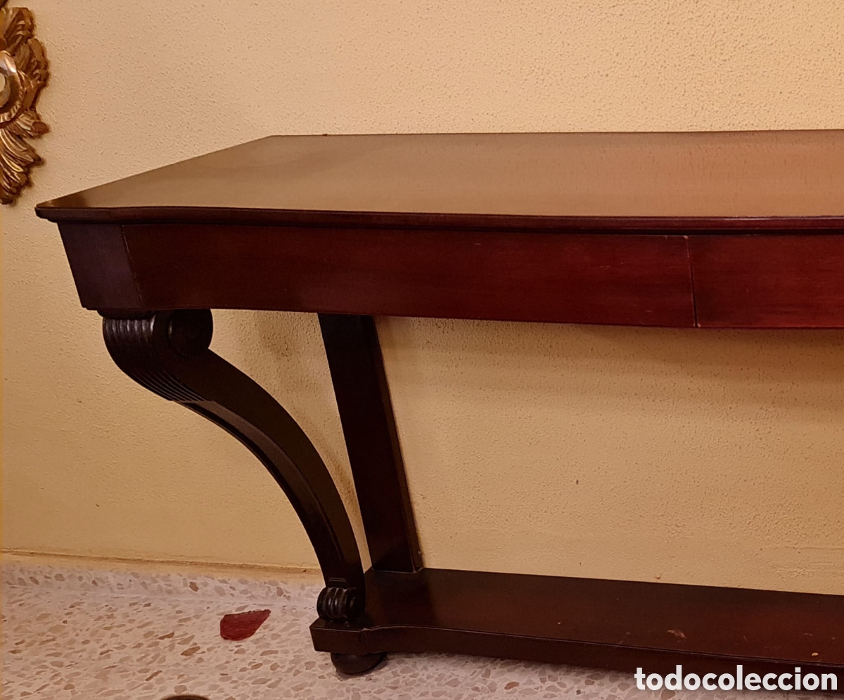 Antig&uuml;edades: Aparador de caoba con dos cajones - Foto 2