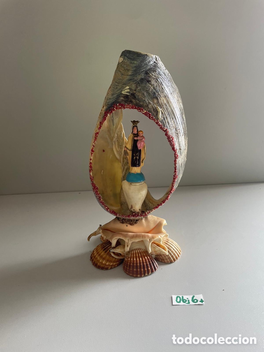 Antig&uuml;edades: Relicario de conchas antiguo - Foto 1