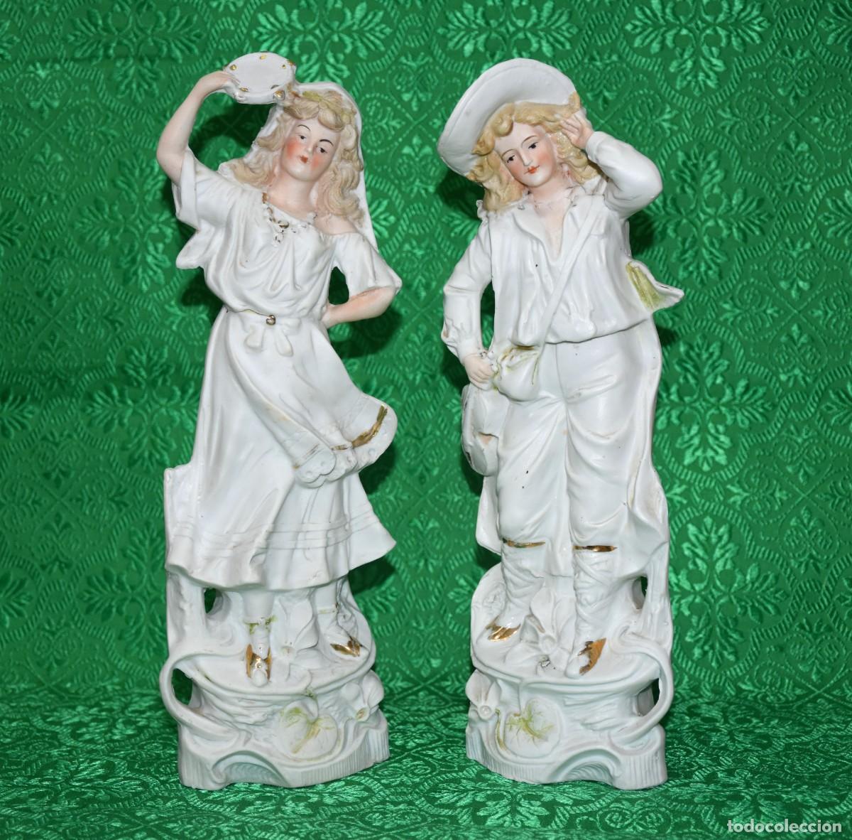 Antig&uuml;edades: PAREJA DE BISCUITS FRANCESES, S XIX - Foto 1
