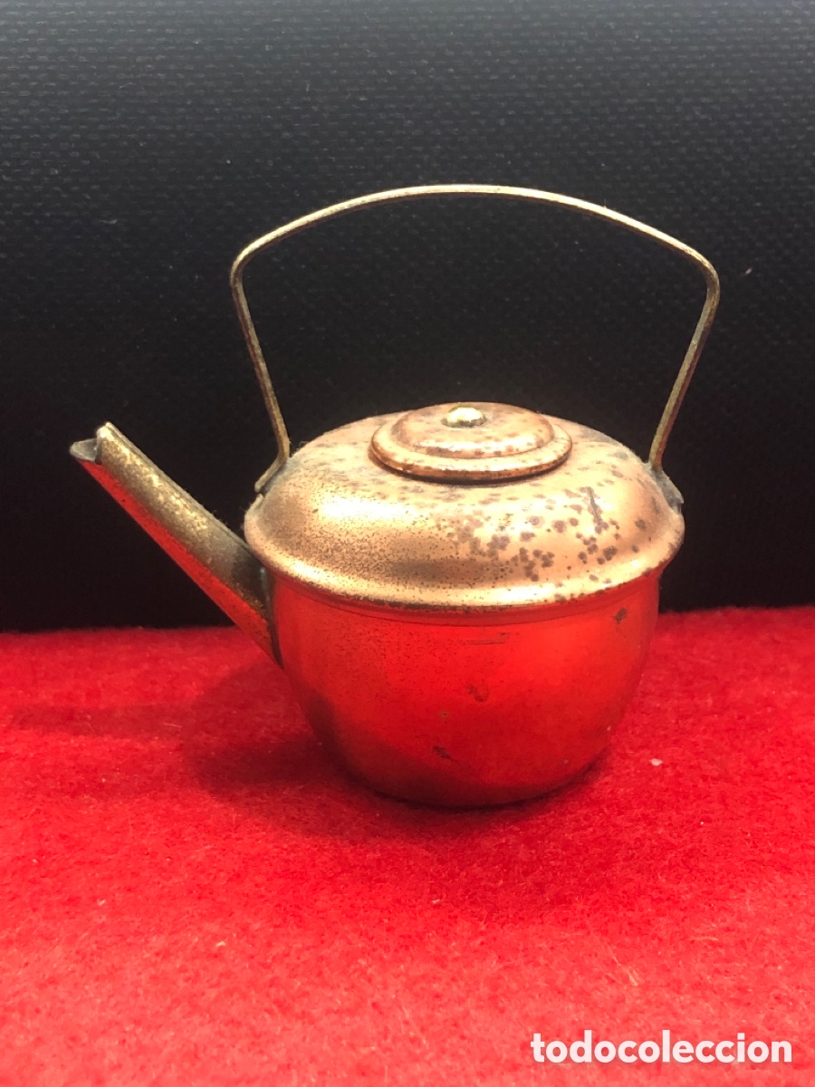 Antig&uuml;edades: Tetera de cobre en miniatura (L78) - Foto 1