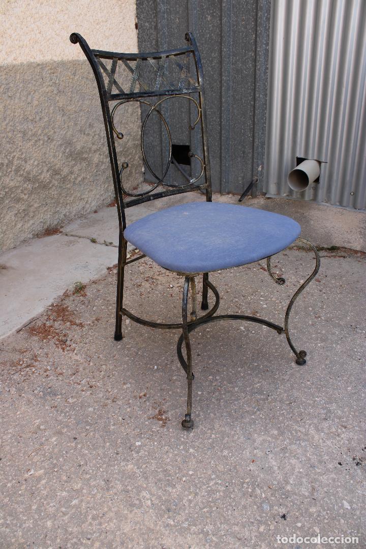 Antig&uuml;edades: silla en hierro de forja - Foto 2