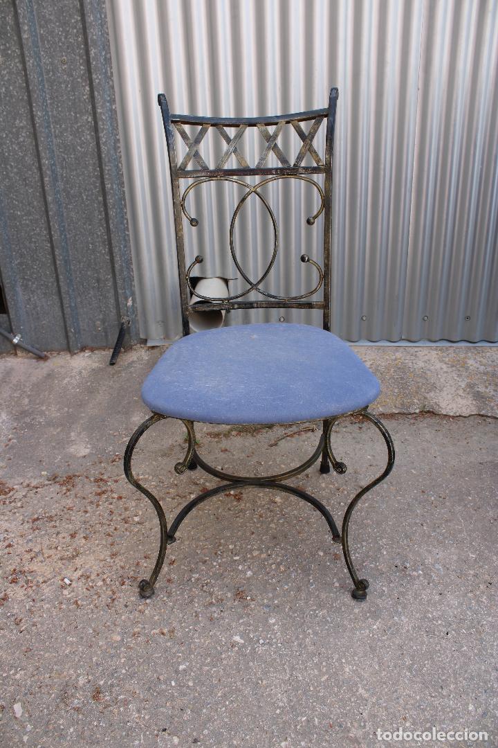 Antig&uuml;edades: silla en hierro de forja - Foto 4