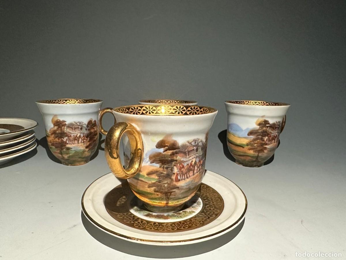 Antig&uuml;edades: JUEGO DE CAFE DE LIMOGES. - Foto 3
