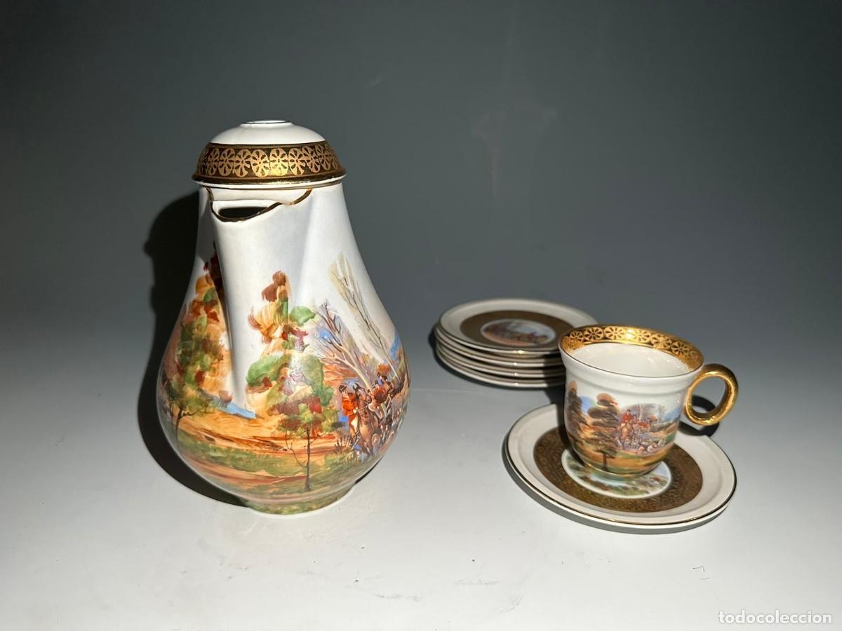 Antig&uuml;edades: JUEGO DE CAFE DE LIMOGES. - Foto 5