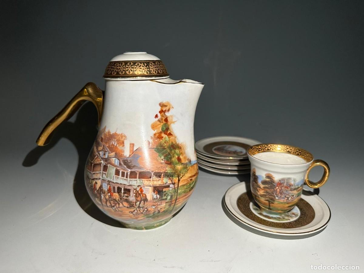 Antig&uuml;edades: JUEGO DE CAFE DE LIMOGES. - Foto 6