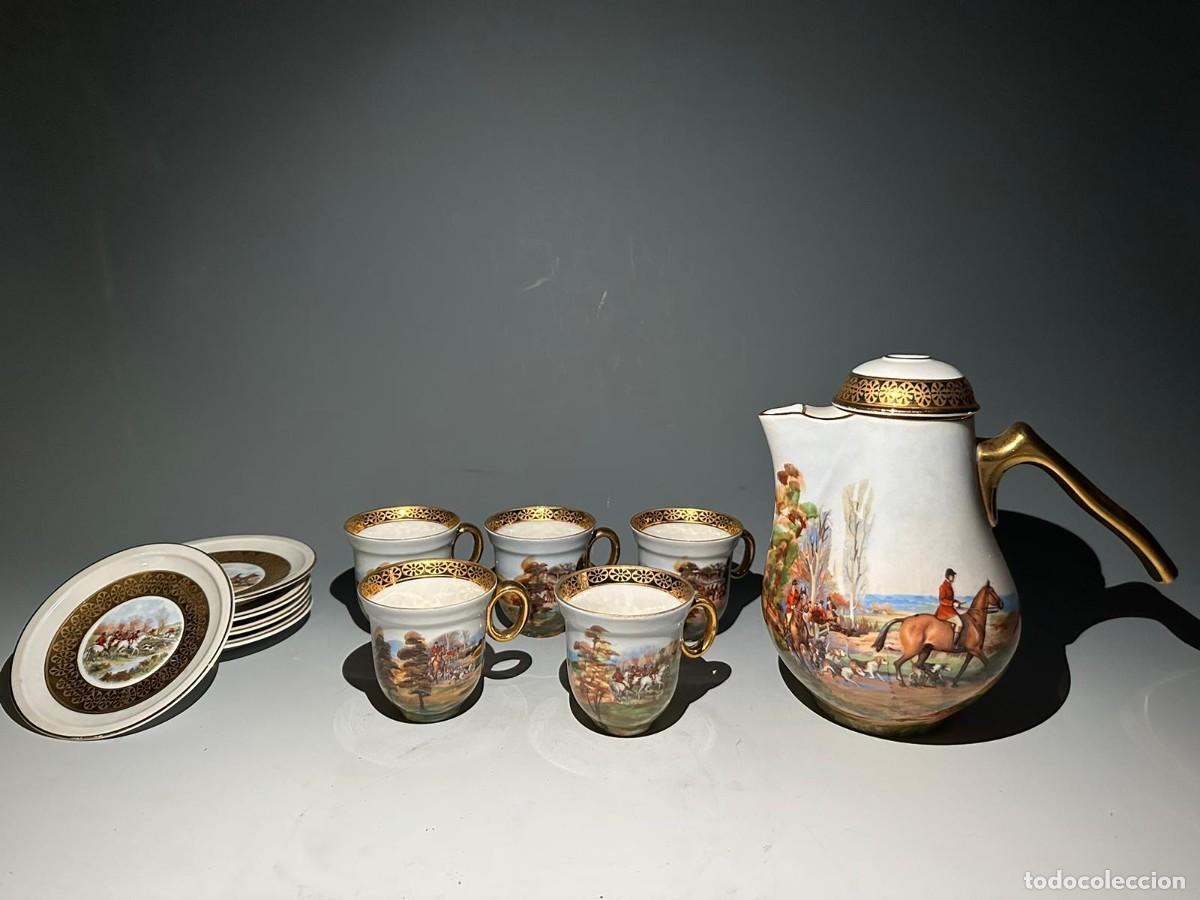 Antig&uuml;edades: JUEGO DE CAFE DE LIMOGES. - Foto 8