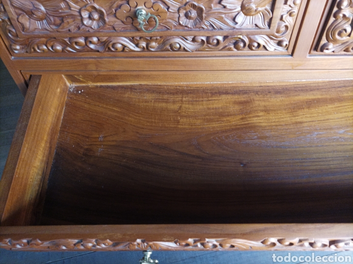 Antig&uuml;edades: Arc&oacute;n talla en madera - Foto 3