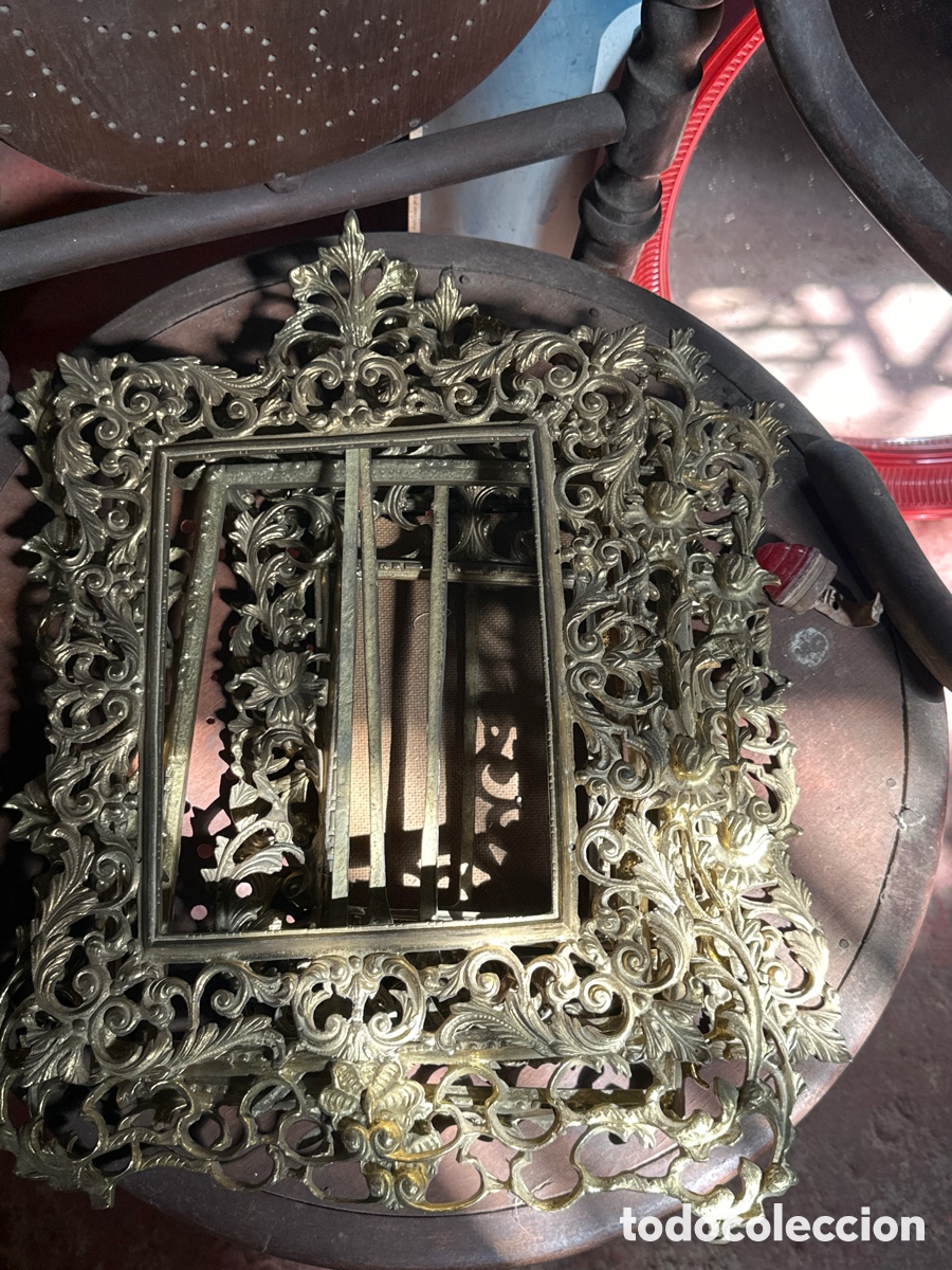Antig&uuml;edades: Marcos de bronce antiguo estilo isabelino - Foto 2
