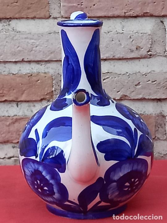 Antig&uuml;edades: TETERA EN CERAMICA VIDRIADA DE MANISES. - Foto 3
