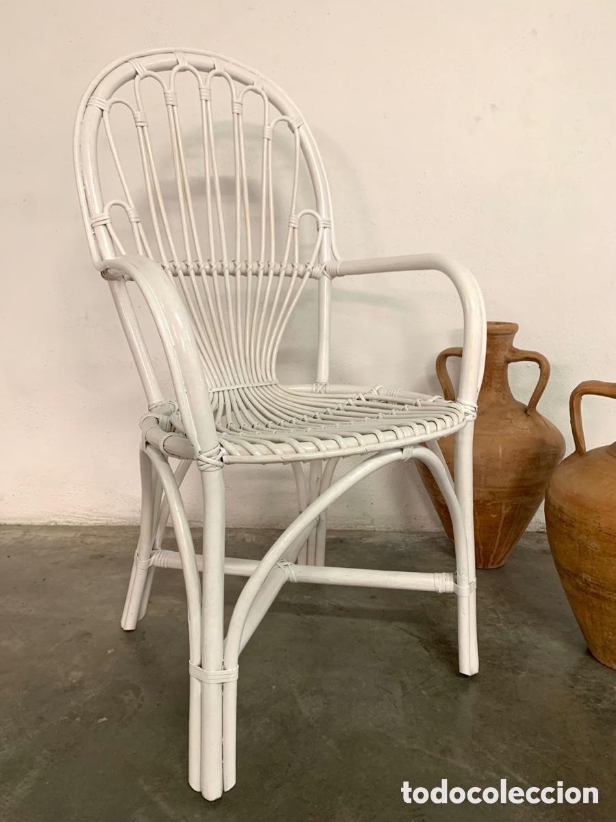 Antig&uuml;edades: SILL&Oacute;N ANTIGUO DE BAMB&Uacute; - Foto 2