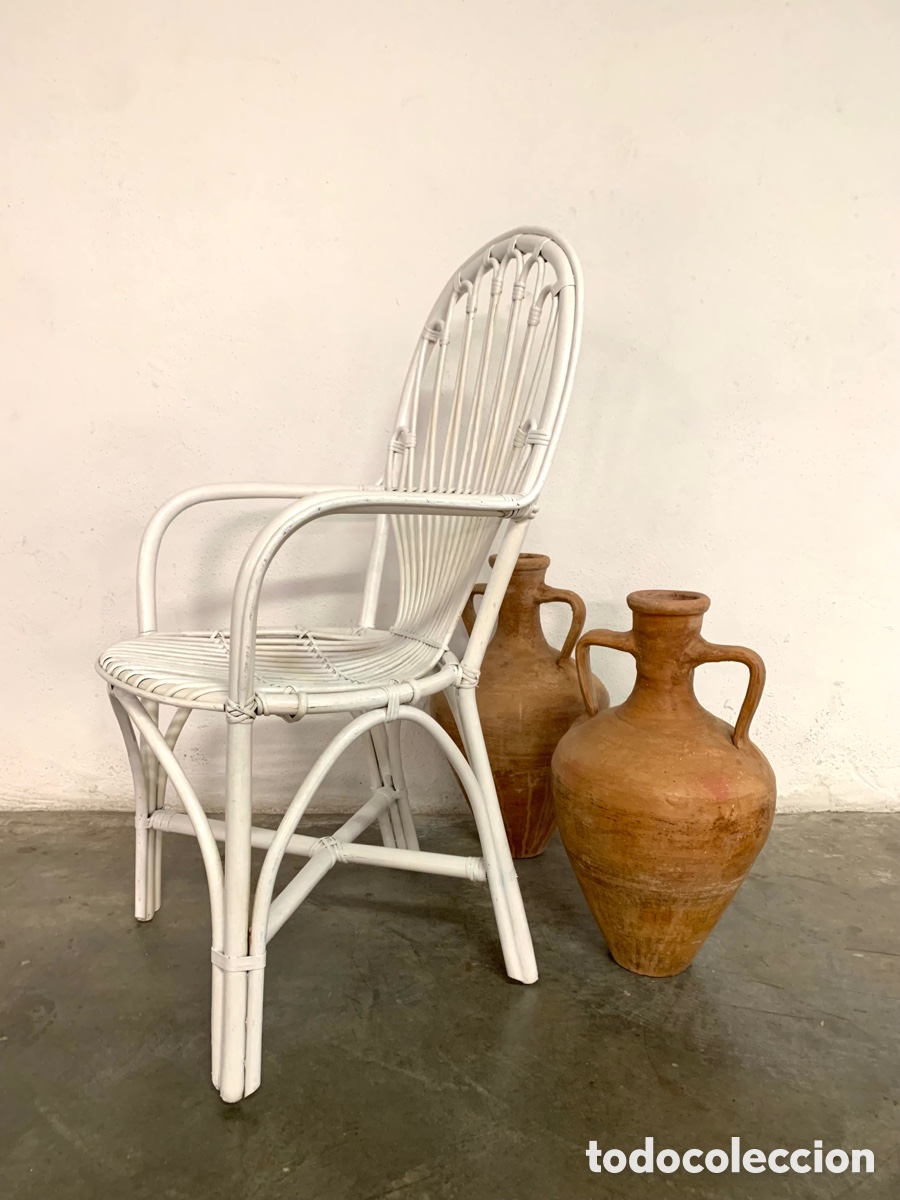 Antig&uuml;edades: SILL&Oacute;N ANTIGUO DE BAMB&Uacute; - Foto 3