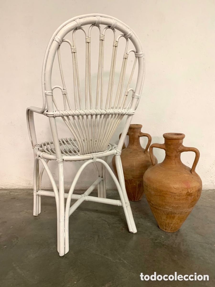 Antig&uuml;edades: SILL&Oacute;N ANTIGUO DE BAMB&Uacute; - Foto 4