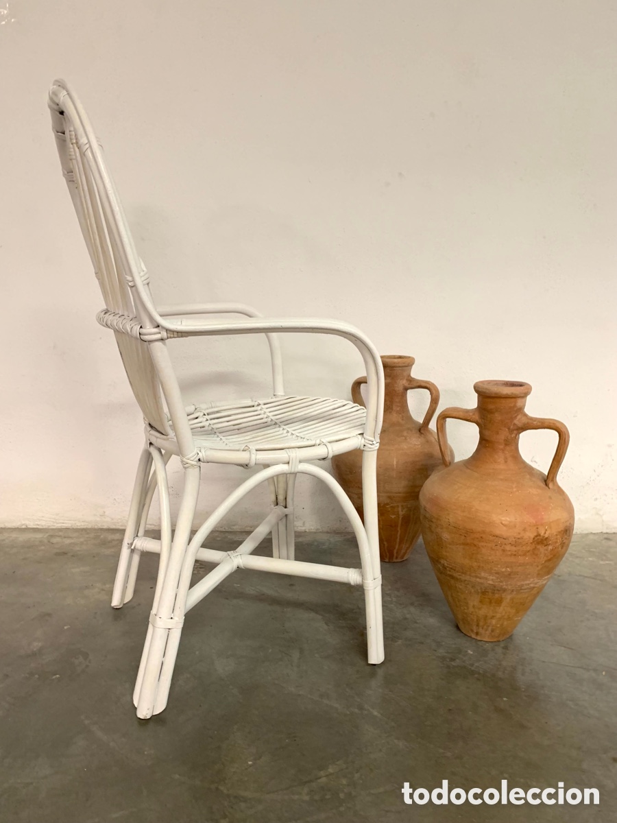Antig&uuml;edades: SILL&Oacute;N ANTIGUO DE BAMB&Uacute; - Foto 5