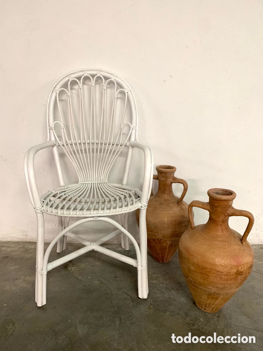 Antig&uuml;edades: SILL&Oacute;N ANTIGUO DE BAMB&Uacute; - Foto 6