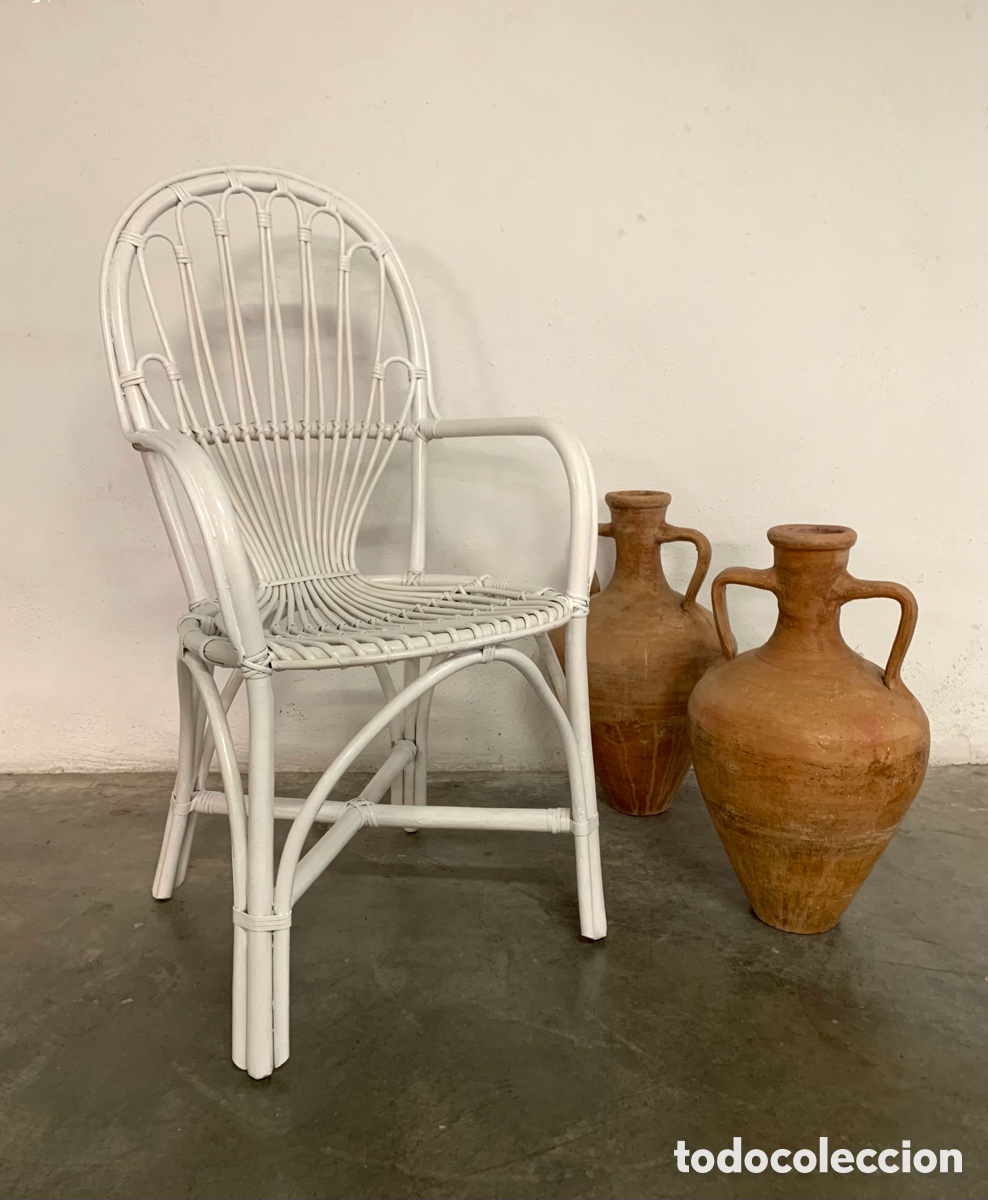 Antig&uuml;edades: SILL&Oacute;N ANTIGUO DE BAMB&Uacute; - Foto 1