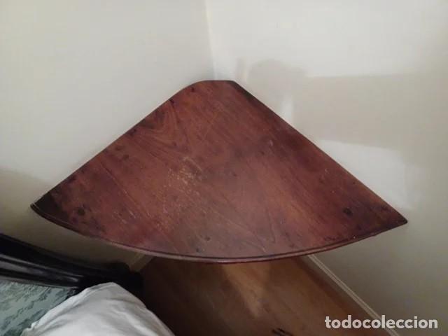 Antig&uuml;edades: Mesa esquinera madera maciza - Foto 3