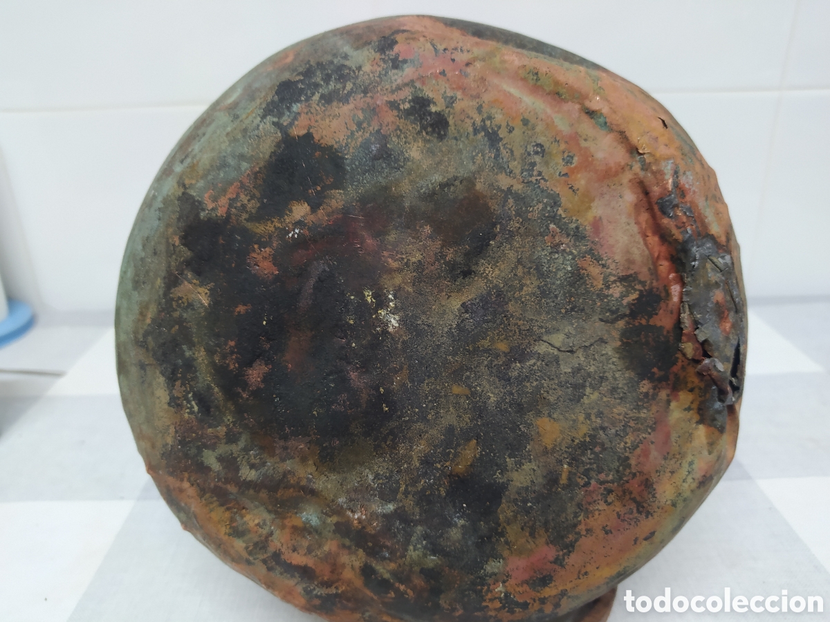 Antig&uuml;edades: ANTIGUA &Aacute;NFORA CANTARA DE COBRE - Foto 4