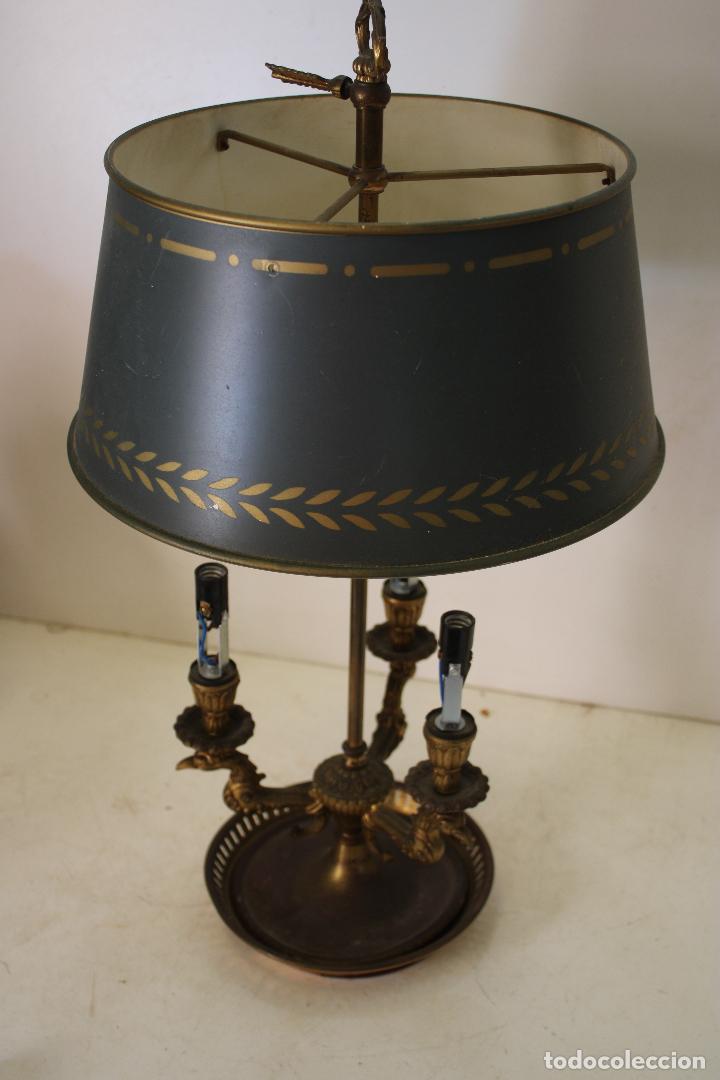 Antig&uuml;edades: lampara de mesa estilo imperio - Foto 2