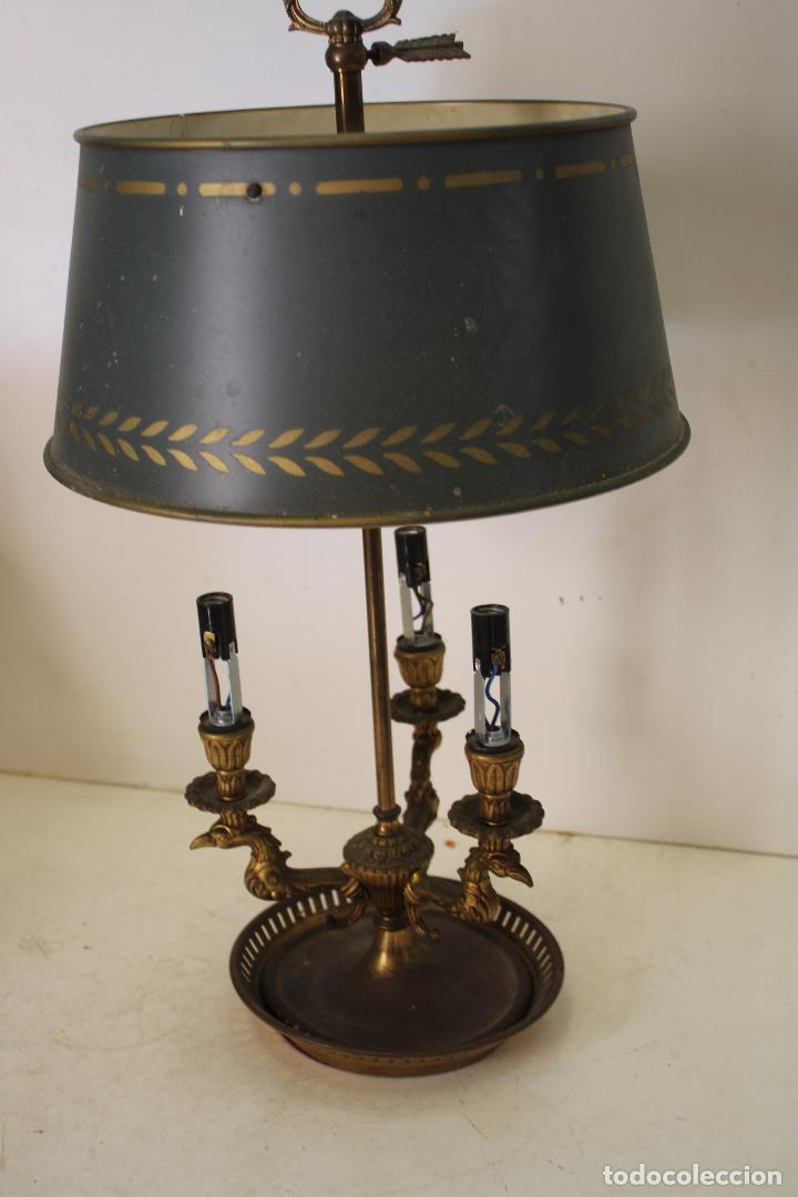 Antig&uuml;edades: lampara de mesa estilo imperio - Foto 3