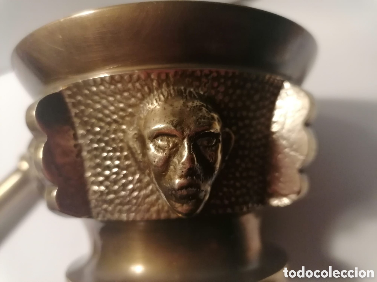 Antig&uuml;edades: Mortero o Almirez De Bronce - Foto 1
