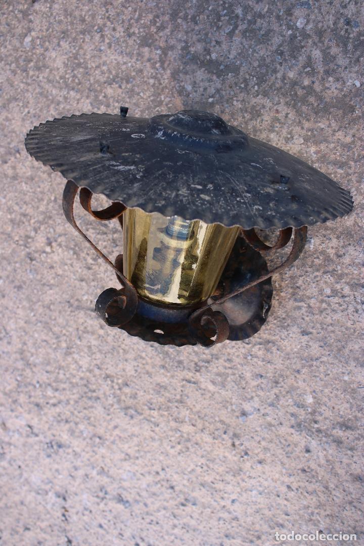 Antig&uuml;edades: aplique farol de forja - Foto 2