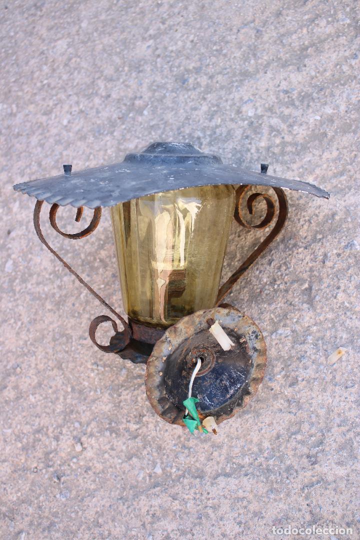 Antig&uuml;edades: aplique farol de forja - Foto 4