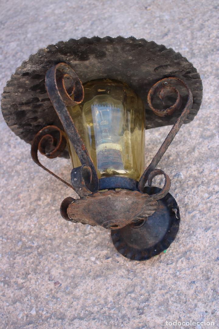 Antig&uuml;edades: aplique farol de forja - Foto 5