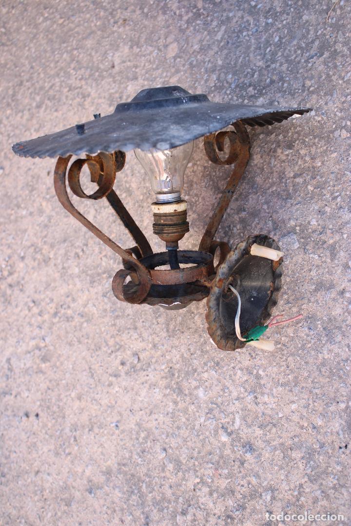 Antig&uuml;edades: aplique farol de forja - Foto 3